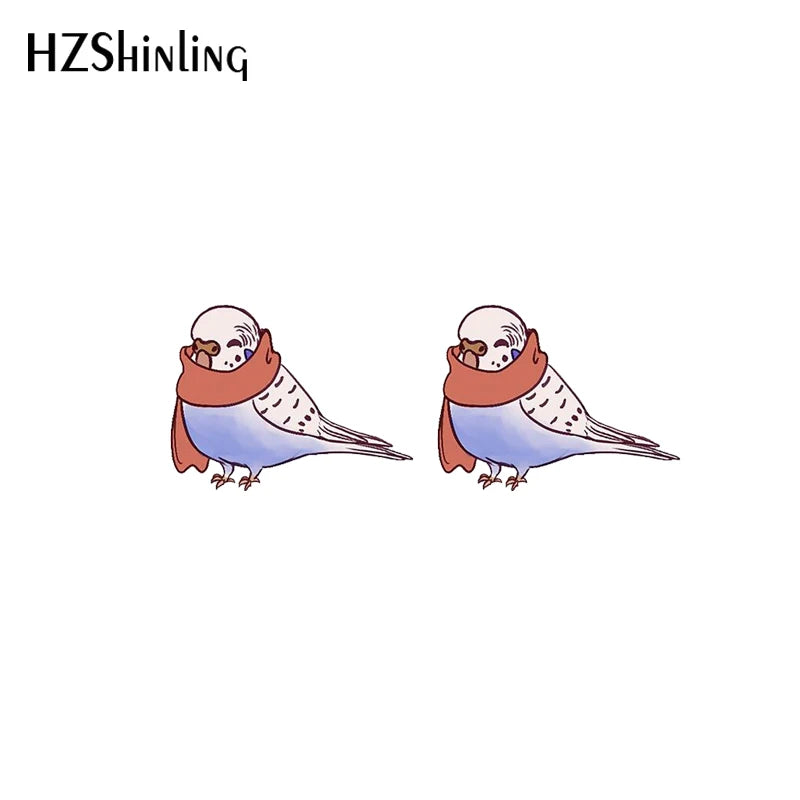 Budgie Stud earrings