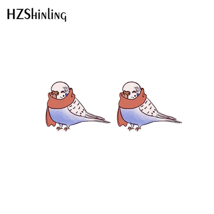 Budgie Stud earrings