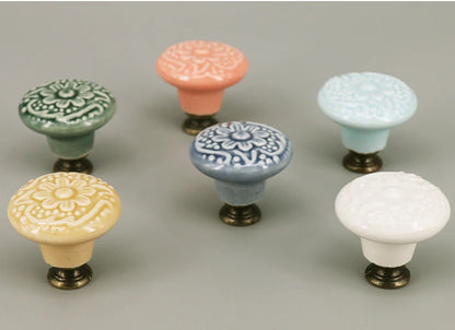1 Piece Rural Ceramic Drawer Knob