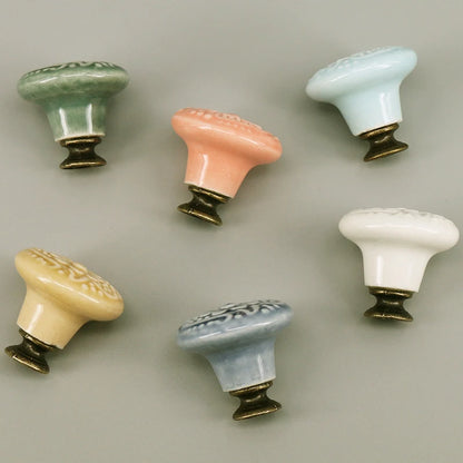 1 Piece Rural Ceramic Drawer Knob