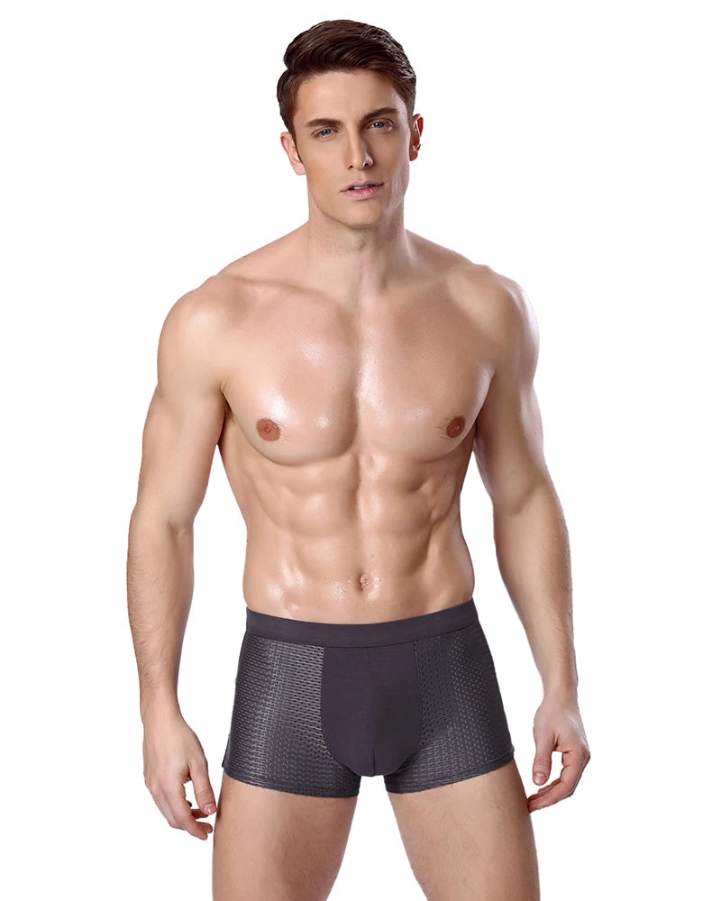 L-8XL Plus Banboo Fiber Men Underwear Male boxer
