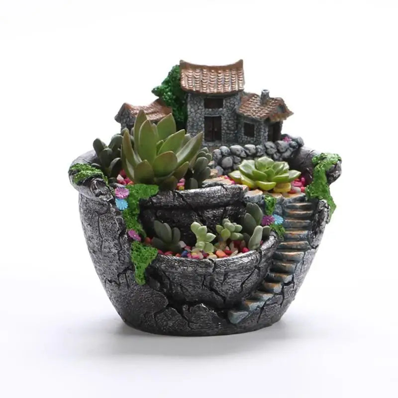 Succulent Plants Planter Flowerpot Resin Flower Pot