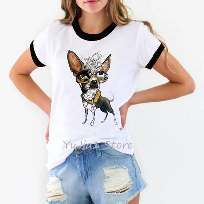 Chihuahua Riding A Motorcycle tshirt