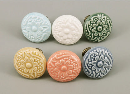 1 Piece Rural Ceramic Drawer Knob