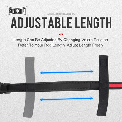 Kingdom Spinning Fishing Rods 102cm-152cm Casting Rod Protection Rope