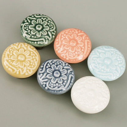 1 Piece Rural Ceramic Drawer Knob