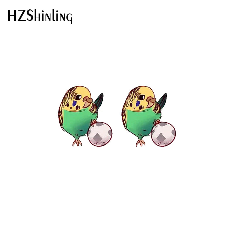 Budgie Stud earrings