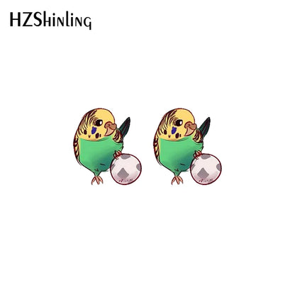 Budgie Stud earrings