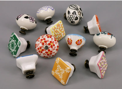 Multi-color Ceramic Drawer Knobs