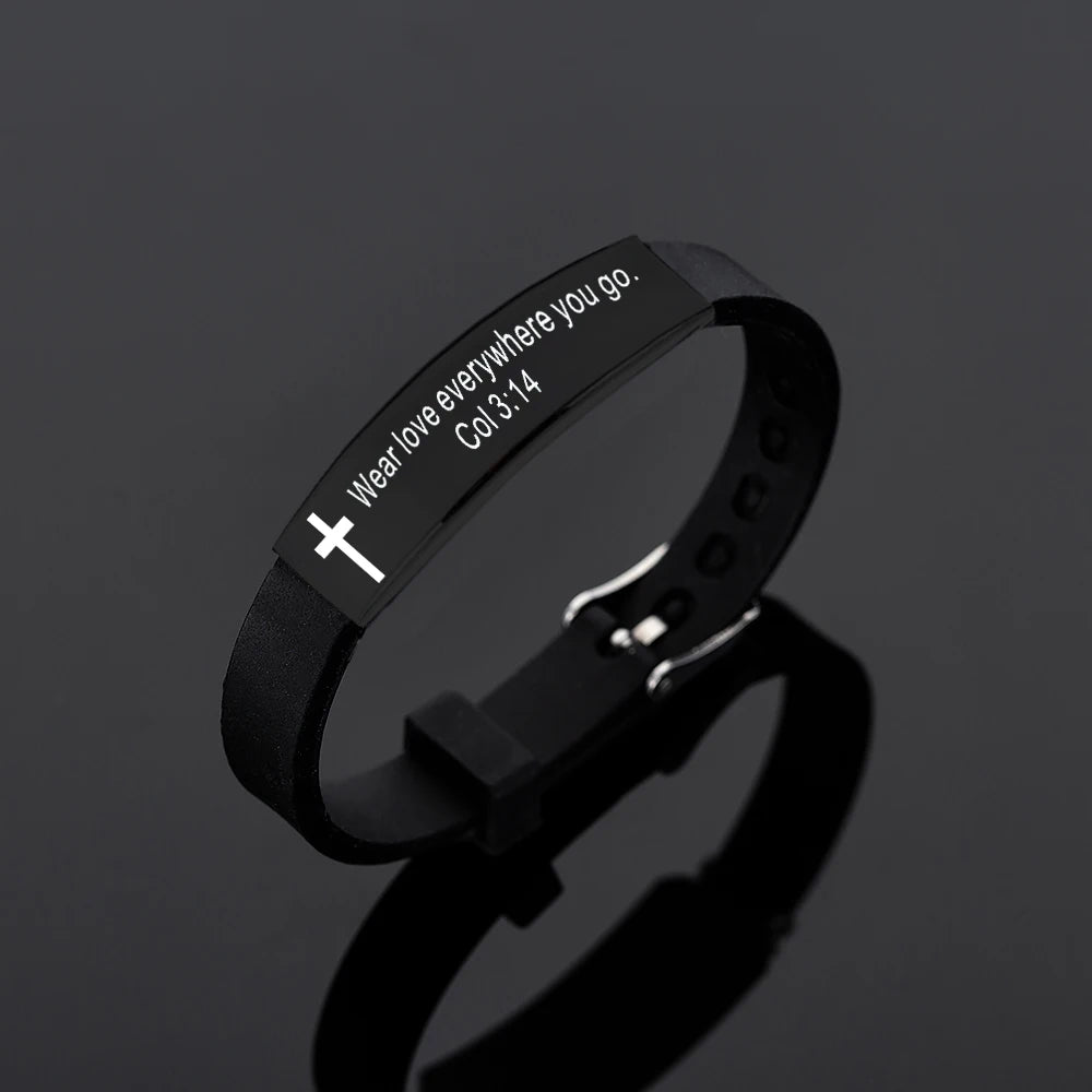 Inspirational Faith Silicone Bracelets