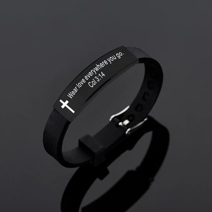 Inspirational Faith Silicone Bracelets