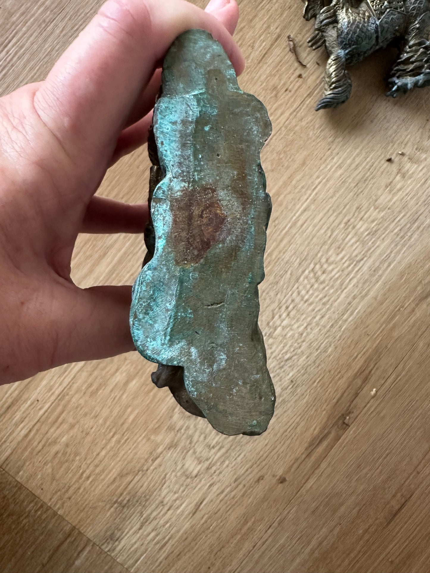 Vintage Brass Foo Dogs – Authentic Chinese Collectible Pair (Circa 1900s)