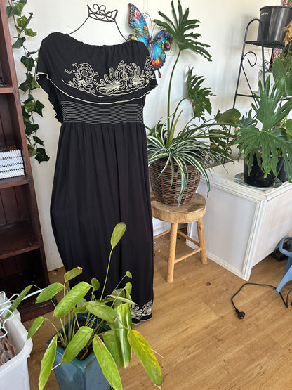 Urban dress full length strapless