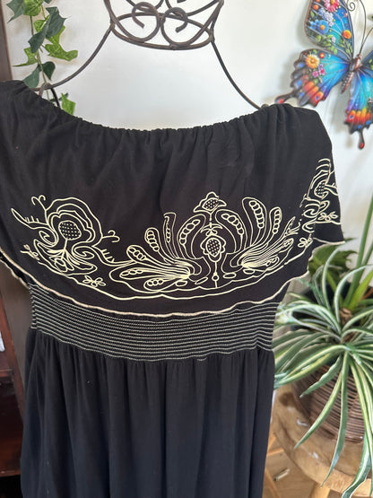 Urban dress full length strapless