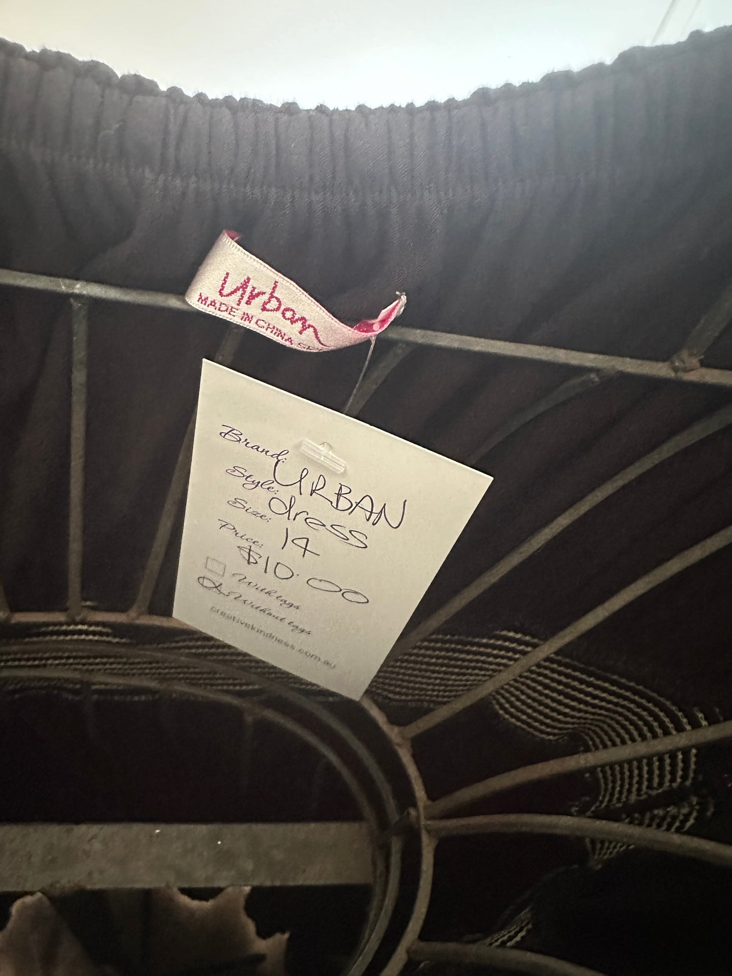 Urban dress full length strapless