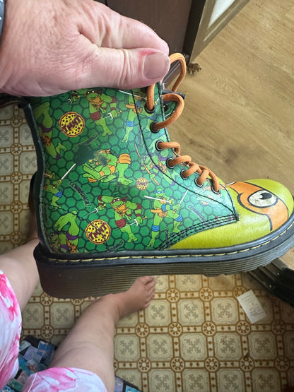 Doc Martin Teenage Mutant Ninja Turtles high top size 13 to one