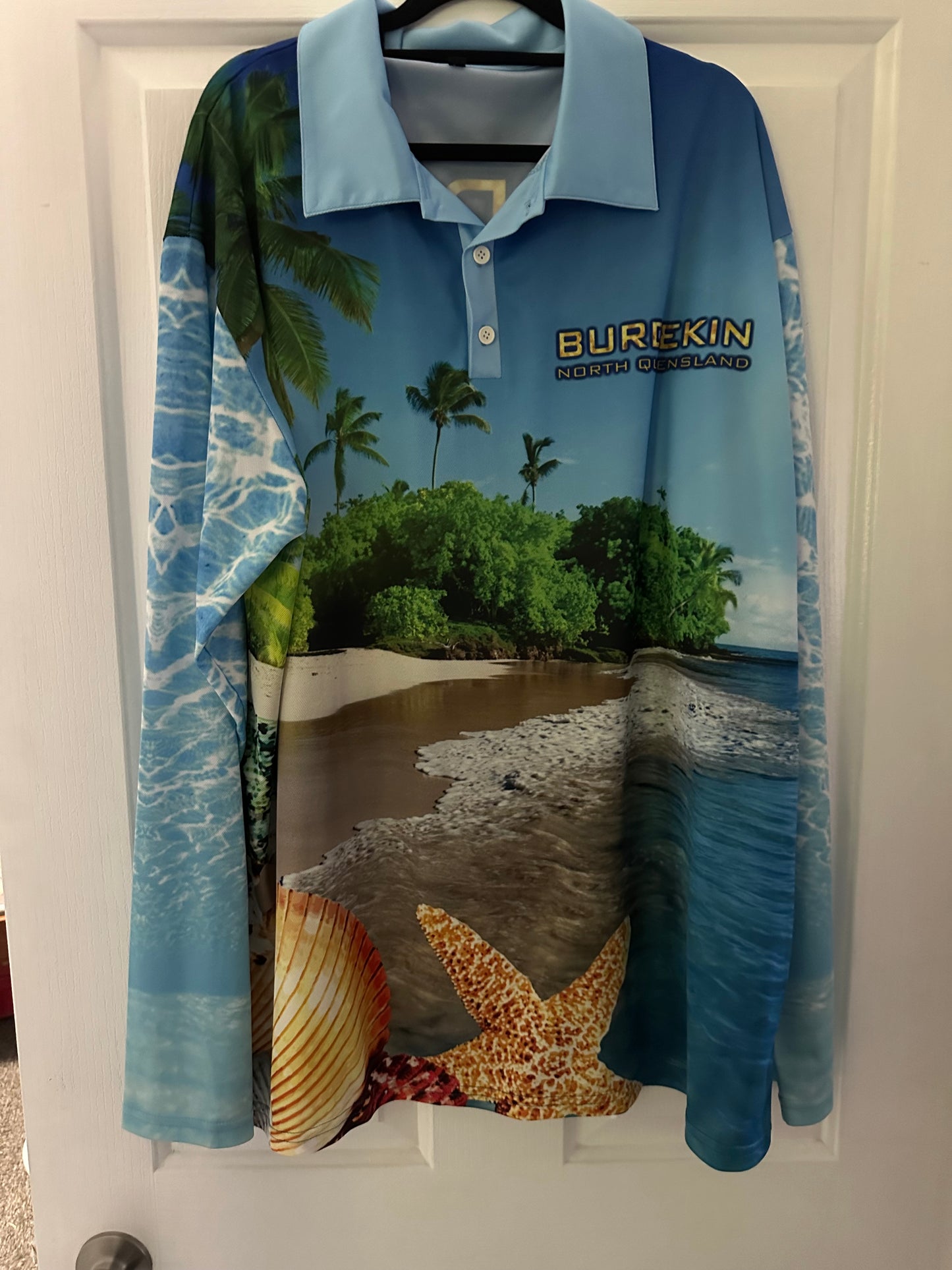 Fishing shirt mens 4xl new  burdenkin