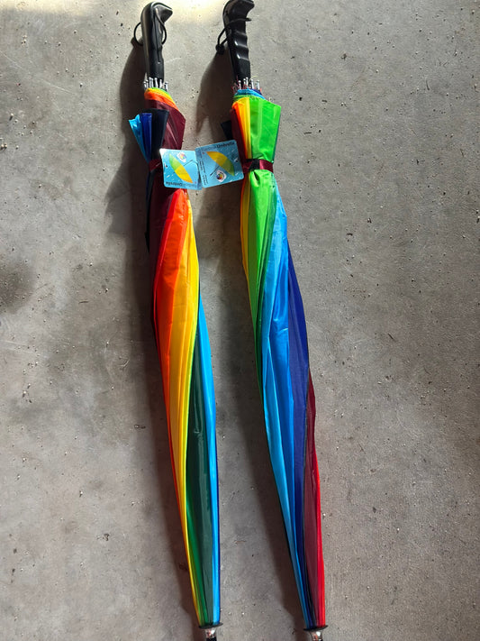 Rainbow umberella large size brand new with tags