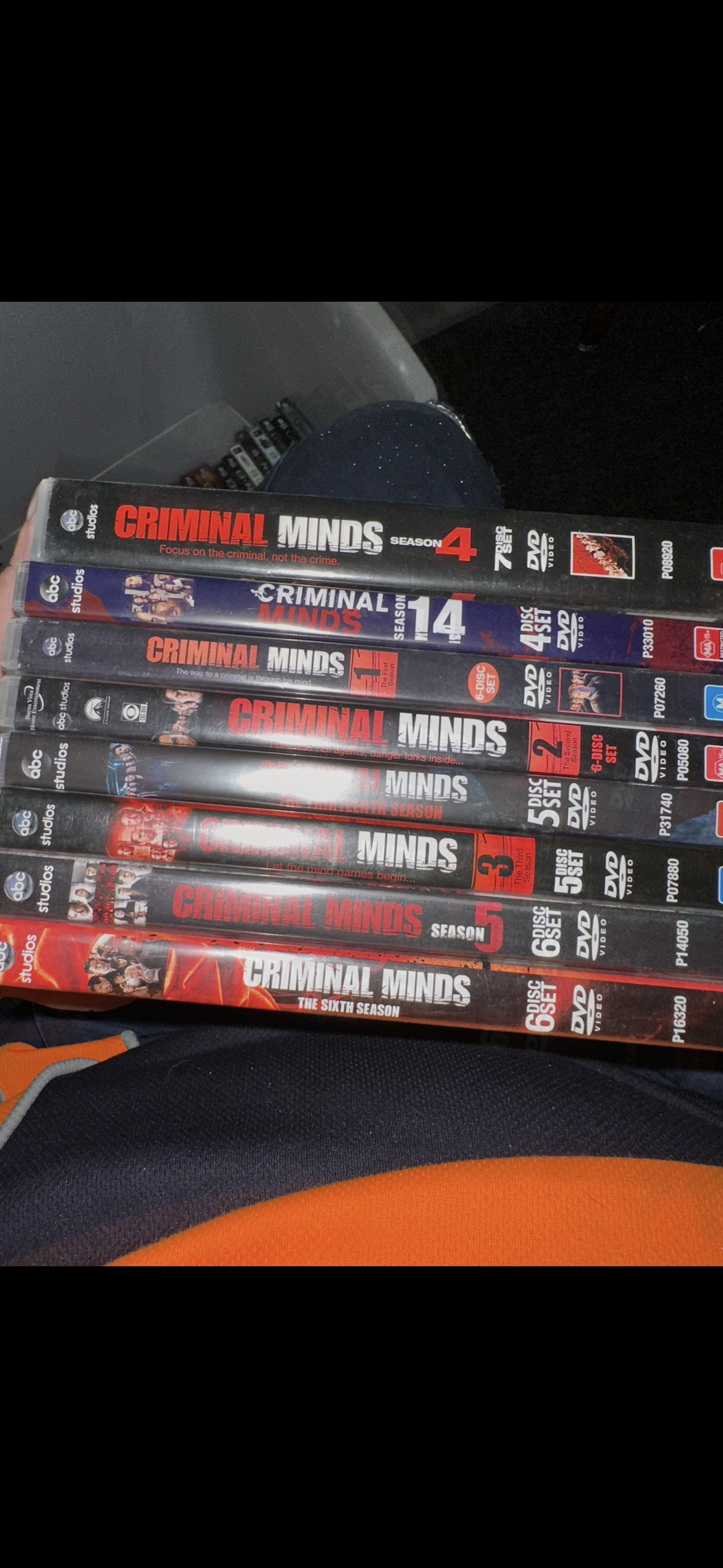 DVDs and blurays dvds $2 each boxed sets $5 per season blurays $5 each