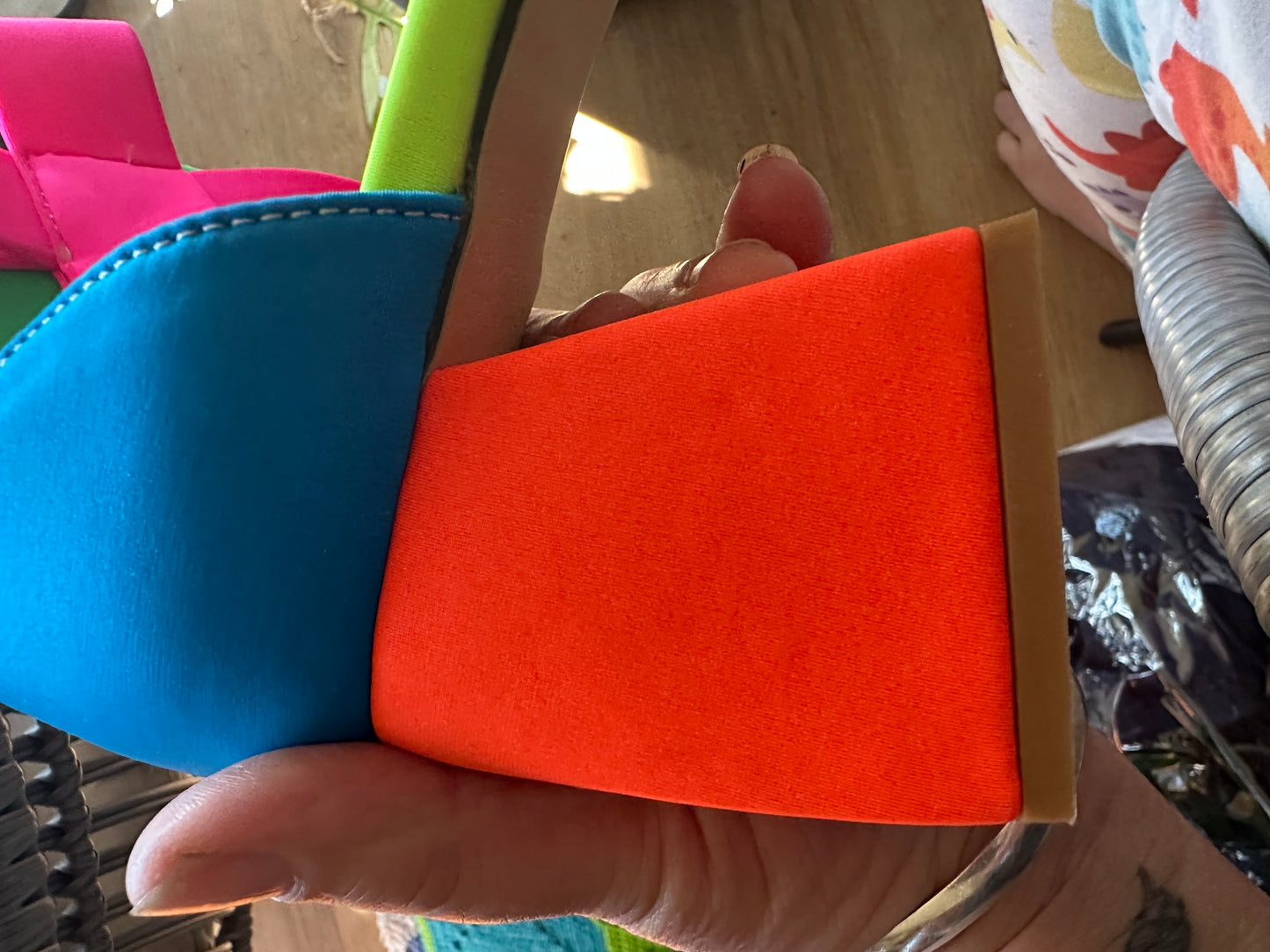 colourful heels size 41. new