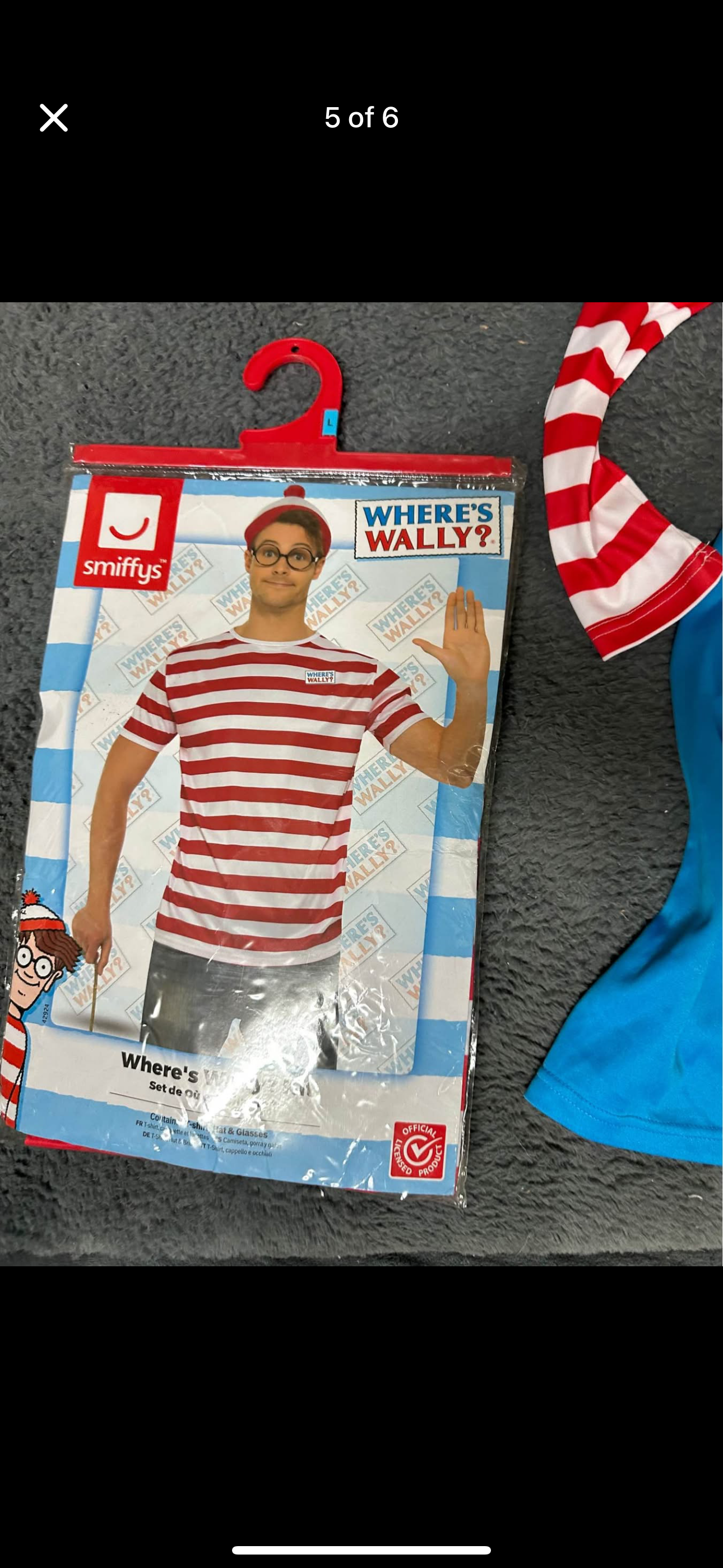 Where’s Wally adult costume new size L