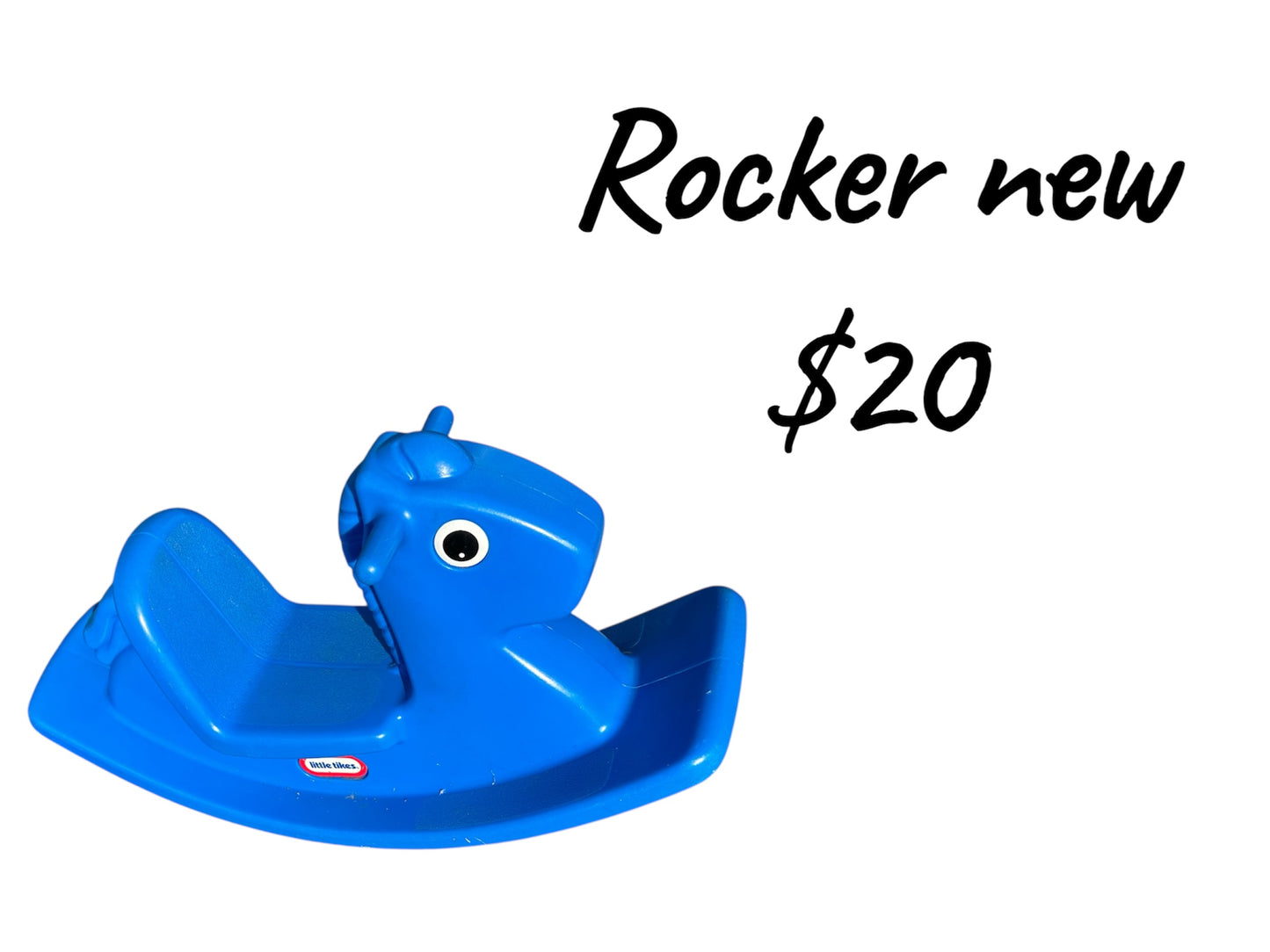 Little tikes blue rocking horse