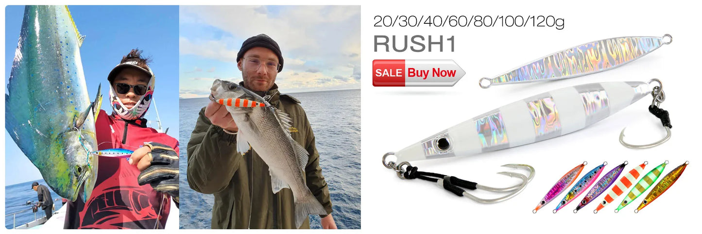 Glow Fishing Lure Casting Tuna15g30g40g60g Slow Pitch Jig Sea Bass