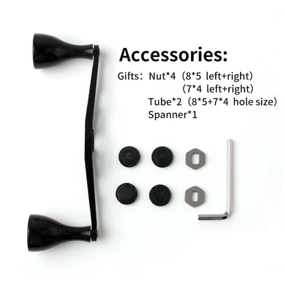 Ruke New Fishing Reel Handle Aluminium Alloy Length 140mm hole