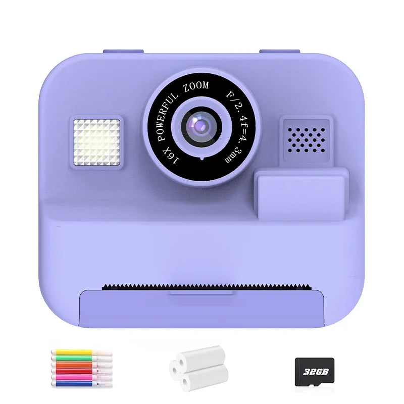 Educational Thermal Instant Print Camera With 32G Card,