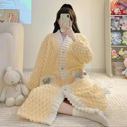 Plus Size 5XL Winter Warm Robe