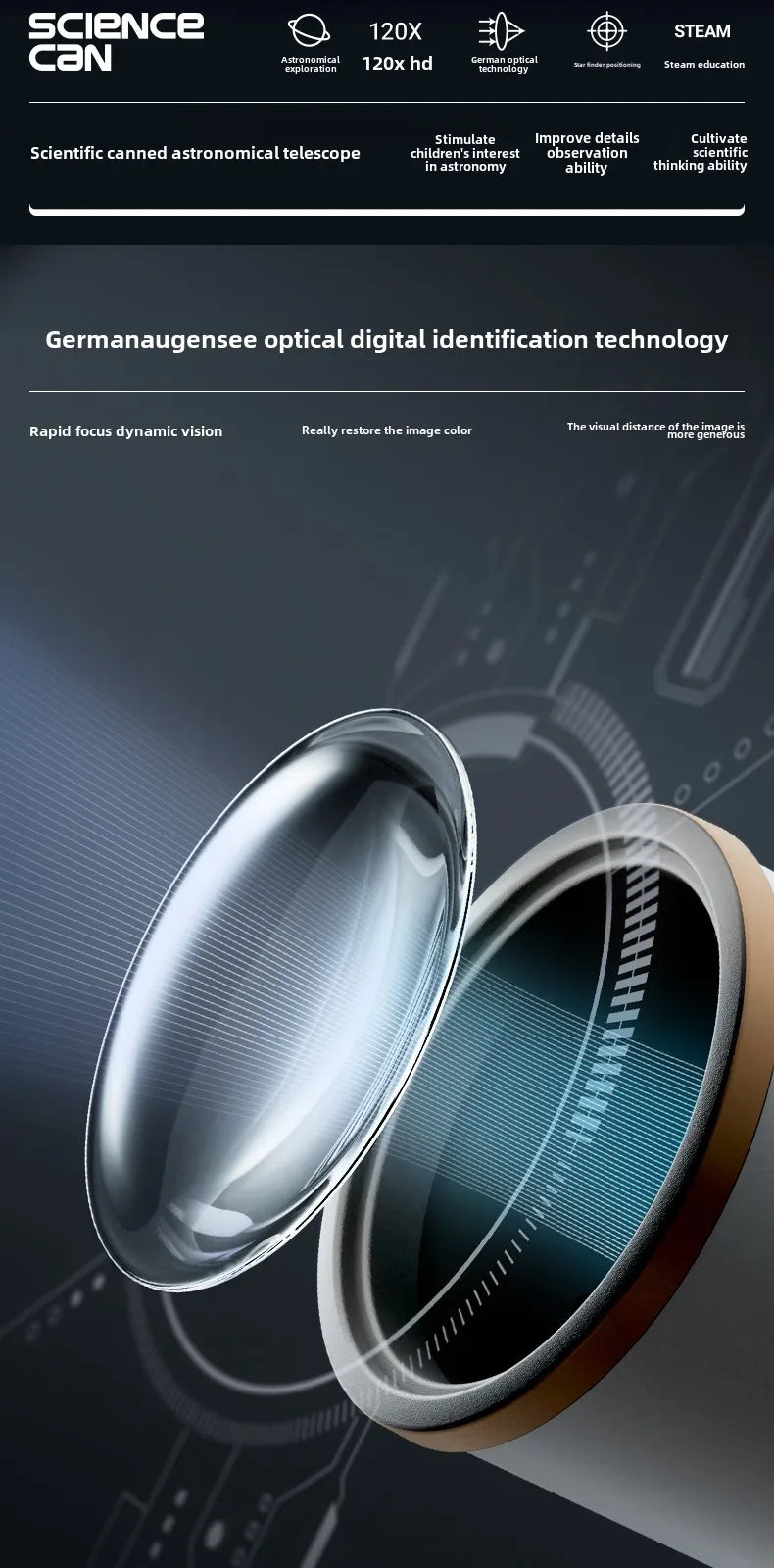 Entry Level Astronomical Telescope for Children