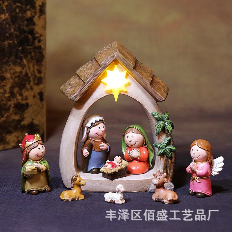 12Pcs Christmas Nativity Figurines