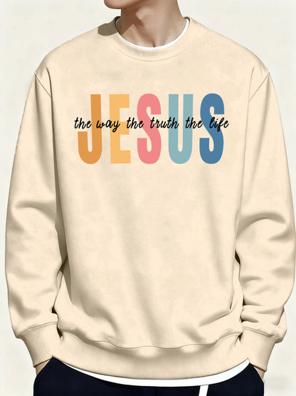 Jesus Color print jumper