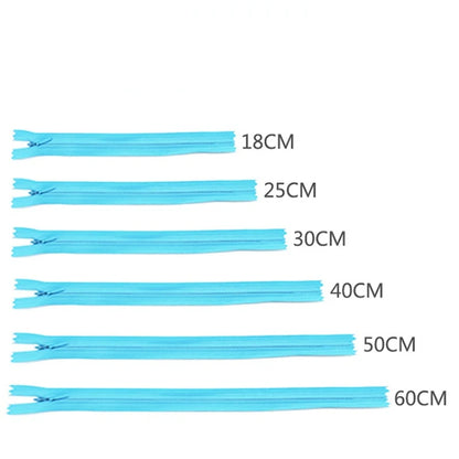 5pcs 18cm-60cm Nylon Coil Zippers