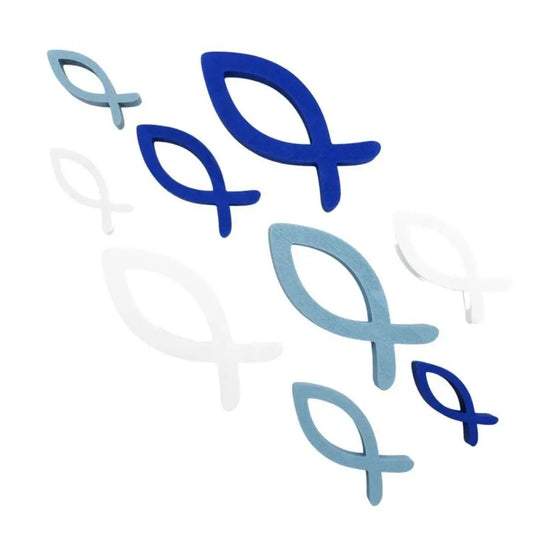 9Pcs Handcrafted Ocean Fish