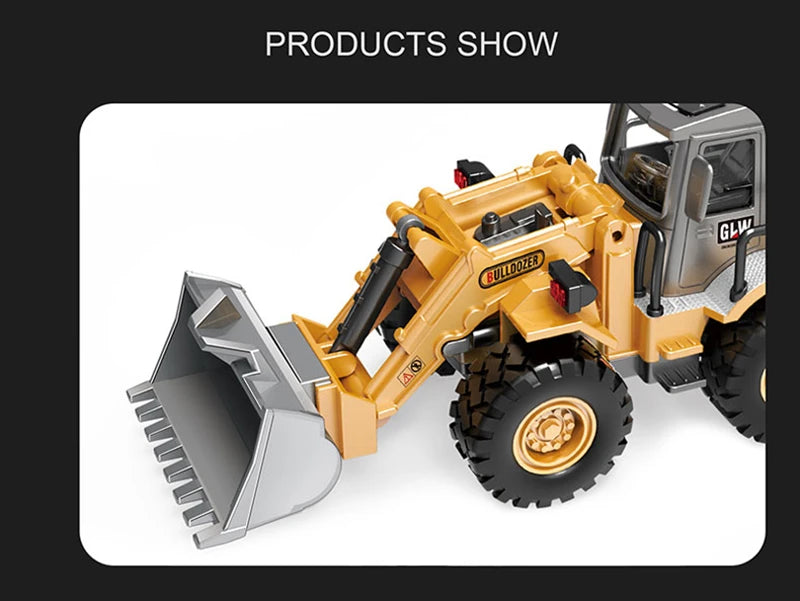 Alloy Tractor Kids Excavator Bulldozer Miniature crane