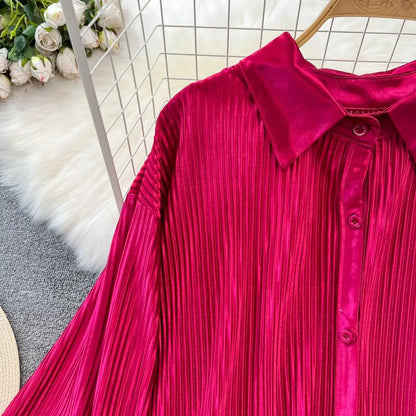 Fashion New Women Solid Casual Loose Two Pieces Set