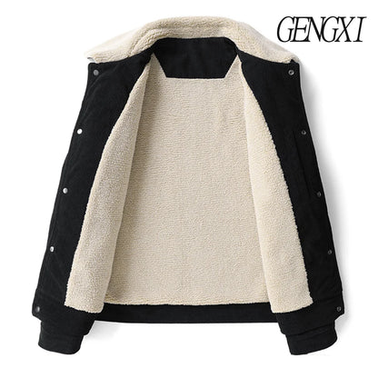 L-8XL Plus Size Winter Men's Corduroy coat