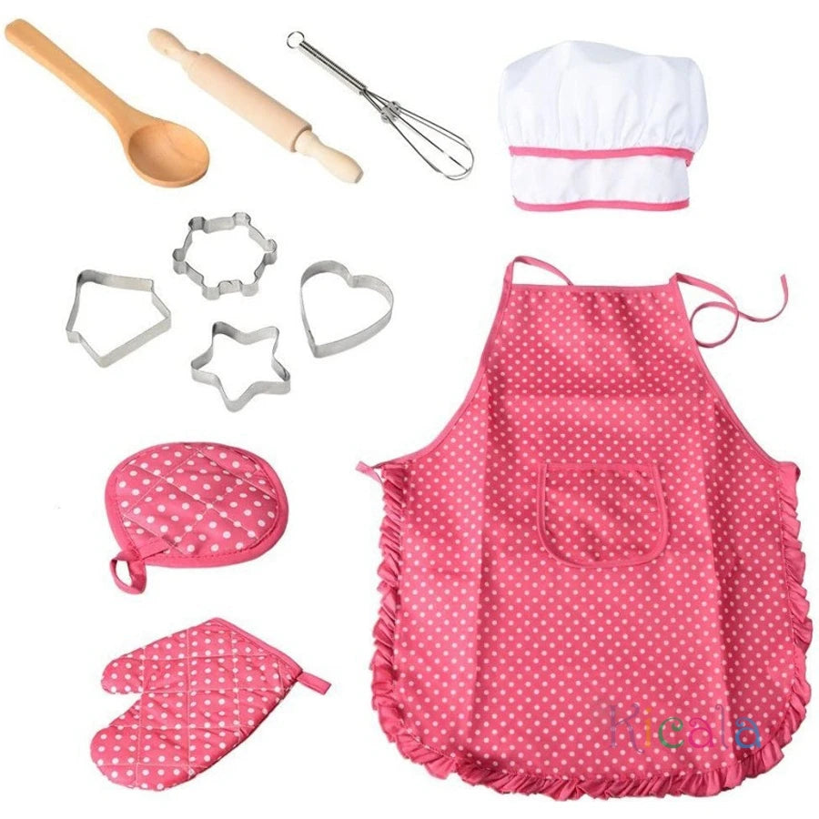 11PCS Kids Cooking Baking Set Chef Set
