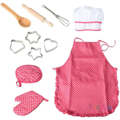 11PCS Kids Cooking Baking Set Chef Set