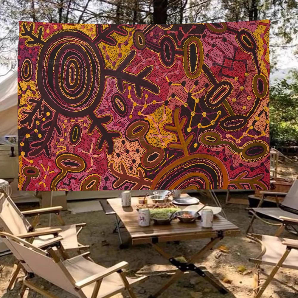 Australian Aboriginal Hanging Flag Polyester Printed Banner