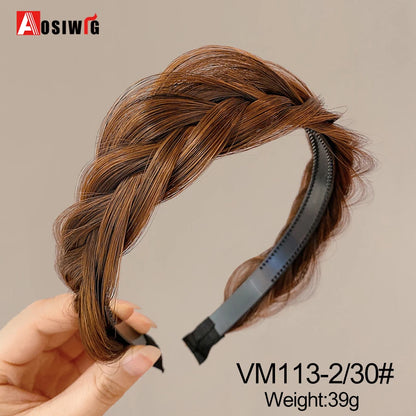 Synthetic Fishbone Braided Headband