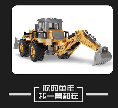 Alloy Tractor Kids Excavator Bulldozer Miniature crane
