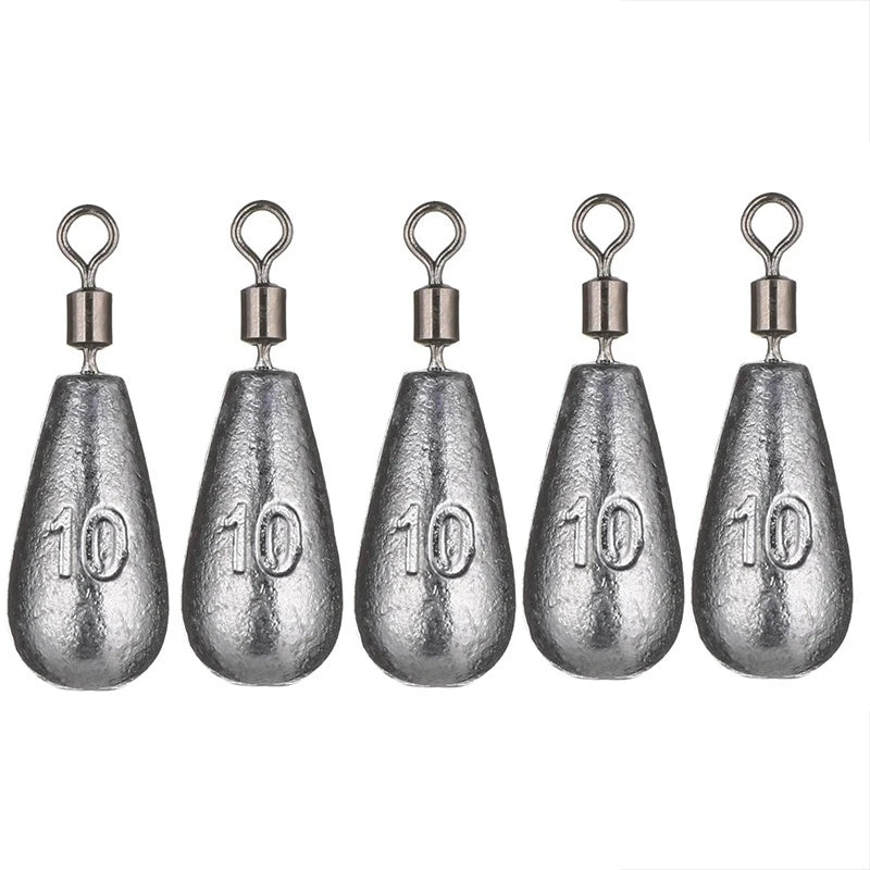 5pcs/lot 3.5g 5g 7g 10g 14g 20g Fishing Weight Sinker Weights