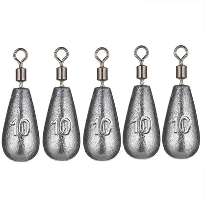 5pcs/lot 3.5g 5g 7g 10g 14g 20g Fishing Weight Sinker Weights