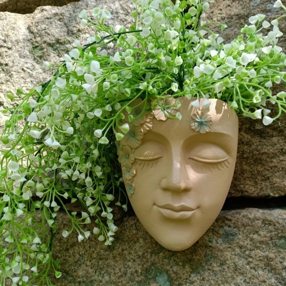 Funny Face Sculpture Planter