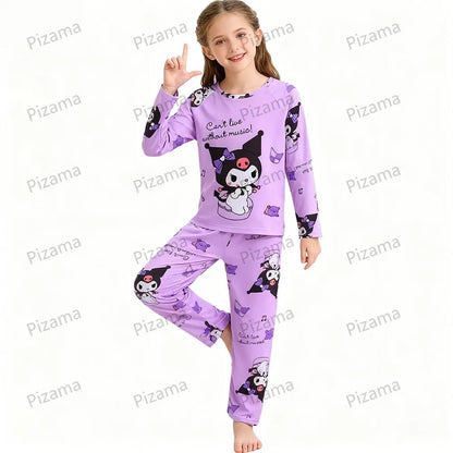 Girls Pajamas Sets Sleepwear Hello Kitty