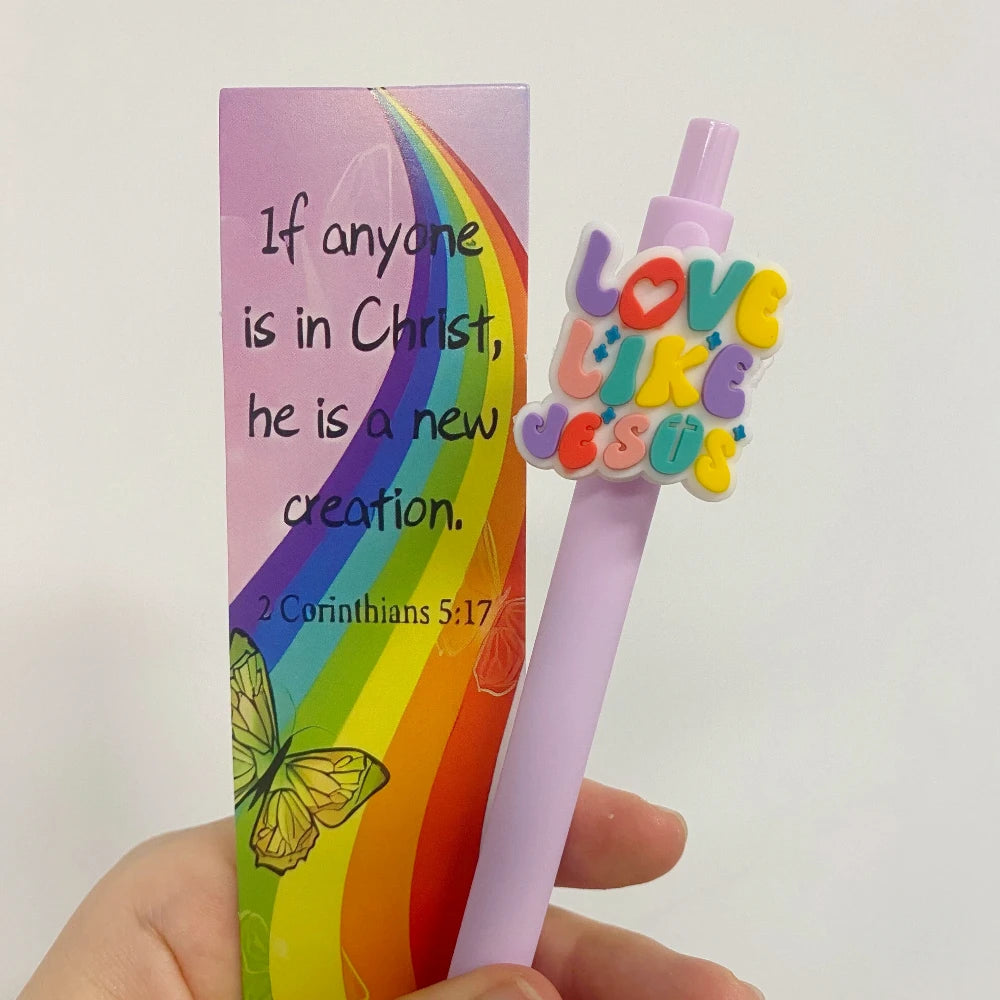 10 Sets Christian Pens and bookmark