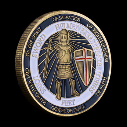Put on The Full Armor of God Challenge Coin