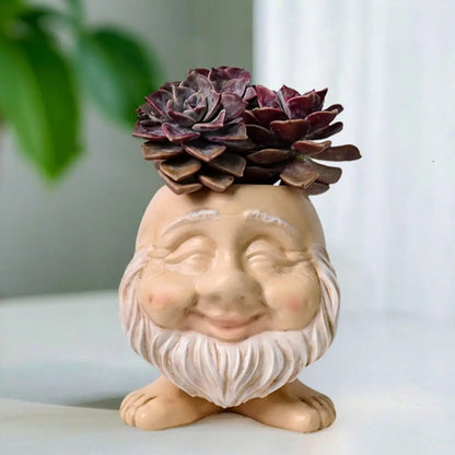 Muggle Face Flower Pot Resin